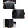imageTanming Womens PU Faux Leather Jacket Casual Lapel Long Suit Trench Coat OuterwearBlack