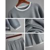 imageTanming Womens Sweater Sets 2 Piece Outfits Knitted Pullover Jumper and Wide Leg Pants TracksuitGrey