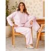 imageTanming Womens Sweater Sets 2 Piece Outfits Knitted Pullover Jumper and Wide Leg Pants TracksuitPink