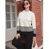 imageTanming Womens Lounge Sets 2 Piece Outfits Knitted Pullover Sweater Tops Wide Leg Pants TracksuitBlack