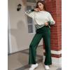imageTanming Womens Lounge Sets 2 Piece Outfits Knitted Pullover Sweater Tops Wide Leg Pants TracksuitGreen