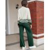 imageTanming Womens Lounge Sets 2 Piece Outfits Knitted Pullover Sweater Tops Wide Leg Pants TracksuitGreen