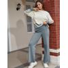imageTanming Womens Lounge Sets 2 Piece Outfits Knitted Pullover Sweater Tops Wide Leg Pants TracksuitGrey