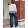 imageTanming Womens Lounge Sets 2 Piece Outfits Knitted Pullover Sweater Tops Wide Leg Pants TracksuitNavy