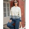 imageTanming Womens Lounge Sets 2 Piece Outfits Knitted Pullover Sweater Tops Wide Leg Pants TracksuitNavy