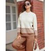 imageTanming Womens Lounge Sets 2 Piece Outfits Knitted Pullover Sweater Tops Wide Leg Pants TracksuitRust