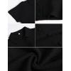 imageTanming Womens Cardigan Sweaters Soft Chunky Knit Top Short Sleeve Button Loose Outerwear SweaterBlack