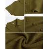 imageTanming Womens Cardigan Sweaters Soft Chunky Knit Top Short Sleeve Button Loose Outerwear SweaterOlive Green