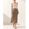 imageTanming Womens Cotton Linen Suit Vest Summer Casual Sleeveless Button Down Tank Tops Fashion Work WaistcoatApricot
