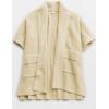 imageTanming Womens Open Front Cardigan Sweaters Casual Short Sleeve Knit Sweater Cape Wrap Outerwear CoatsApricot