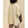 imageTanming Womens Open Front Cardigan Sweaters Casual Short Sleeve Knit Sweater Cape Wrap Outerwear CoatsApricot