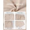 imageTanming Womens Linen Pants Casual Capri Baggy Wide Leg Trousers Palazzo Pants Beach Vacation OutfitsApricot