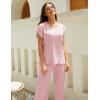 imageTanming Womens 2 Piece Outfits Sweater Set Knit Pullover Tops High Waisted Pants Sweatsuits Lounge SetPink