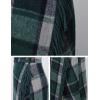 imageTanming Womens Plaid Fringed Midi Skirt A Line Warm Wool Wrap Skirt Fall Winter Tartan DressGreen