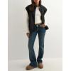 imageTanming Womens Fuzzy Sherpa Fleece Vest Lightweight Cozy Sleeveless Gilet Zip Up Jacket with PocketsBlack