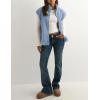imageTanming Womens Fuzzy Sherpa Fleece Vest Lightweight Cozy Sleeveless Gilet Zip Up Jacket with PocketsBlue