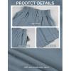 imageTanming Womens Wide Leg Pants Casual Elastic High Waisted Palazzo Pant Loose Cotton Sweatpants with PocketsDusty Blue