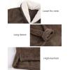imageTanming Womens Fluffy Pajamas Set Fleece Pullover Pants Plush Loungewear SleepwearBrown