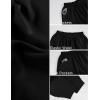 image:imageTanming Womens Barrel Pants High Elastic Waisted Summer Capri Pants Loose Fit Casual Wide Leg TrousersBlack