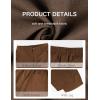 image:imageTanming Womens Linen Pants Casual Capri Baggy Wide Leg Trousers Palazzo Pants Beach Vacation OutfitsBrown