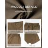 image:imageTanming Womens Linen Pants Casual Capri Baggy Wide Leg Trousers Palazzo Pants Beach Vacation OutfitsDark Khaki