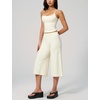 image:imageTanming Two Piece Sets for Women Gym Yoga Pilates Outfits  Sleeveless Halter Top Mid Elastic Waist Capri Pants Breathable Material Airport Travel Beach Vacation Lounge SetWhite