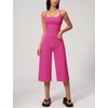 image:imageTanming Two Piece Sets for Women Gym Yoga Pilates Outfits  Sleeveless Halter Top Mid Elastic Waist Capri Pants Breathable Material Airport Travel Beach Vacation Lounge SetRose Red