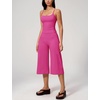 image:imageTanming Two Piece Sets for Women Gym Yoga Pilates Outfits  Sleeveless Halter Top Mid Elastic Waist Capri Pants Breathable Material Airport Travel Beach Vacation Lounge SetRose Red