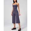 image:imageTanming Two Piece Sets for Women Gym Yoga Pilates Outfits  Sleeveless Halter Top Mid Elastic Waist Capri Pants Breathable Material Airport Travel Beach Vacation Lounge SetPurple