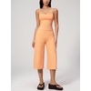 image:imageTanming Two Piece Sets for Women Gym Yoga Pilates Outfits  Sleeveless Halter Top Mid Elastic Waist Capri Pants Breathable Material Airport Travel Beach Vacation Lounge SetOrange