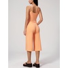 image:imageTanming Two Piece Sets for Women Gym Yoga Pilates Outfits  Sleeveless Halter Top Mid Elastic Waist Capri Pants Breathable Material Airport Travel Beach Vacation Lounge SetOrange