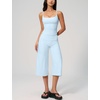 image:imageTanming Two Piece Sets for Women Gym Yoga Pilates Outfits  Sleeveless Halter Top Mid Elastic Waist Capri Pants Breathable Material Airport Travel Beach Vacation Lounge SetLight Blue