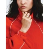 image:imageTanmimg Womens Casual Quarter Zip Pullover Windbreaker Jacket  Hand Pockets Stand Collar Adjustable Drawstring Loose Fit WindResistant Lightweight amp PackableRed