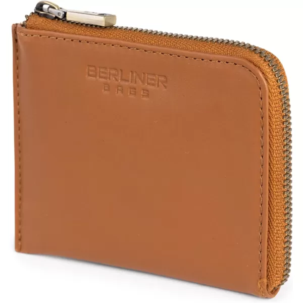 Berliner Bags Premium Leather Coin purse Mark, Mini Wallet with Zipper for Men and Women