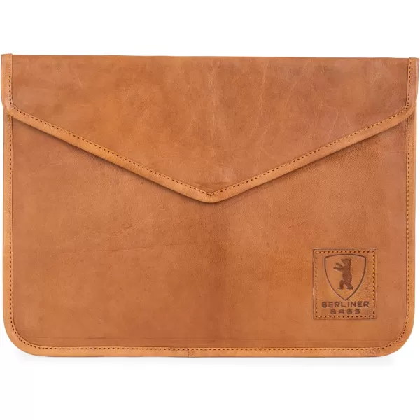 Berliner Bags Vintage Leather Laptop Sleeve, Computer Case Notebook Cover - Brown 