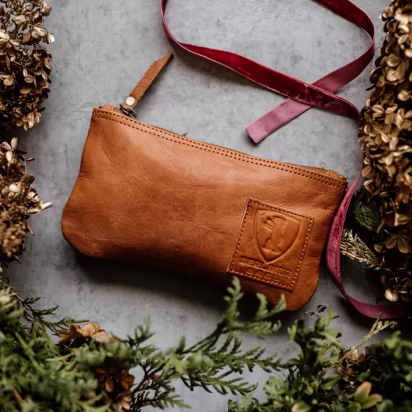 imageBERLINER BAGS Vintage Leather Pencil Case Pen Pouch for Work and University for Men and Women  Brown