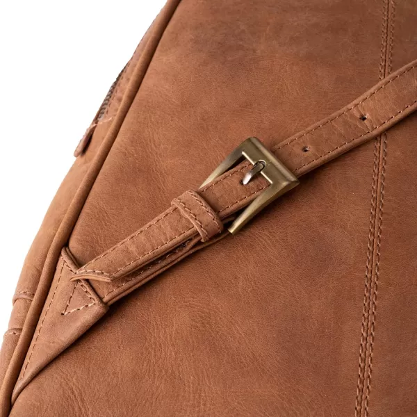 imageBERLINER BAGS Vintage Leather Backpack Florence Small Backpack Purse for Women for Work University Travel  Brown