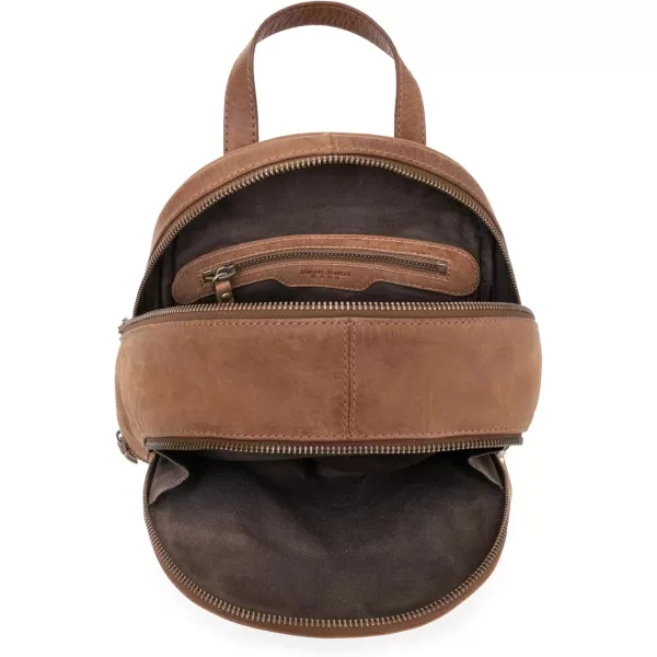 imageBERLINER BAGS Vintage Leather Backpack Florence Small Backpack Purse for Women for Work University Travel  Brown