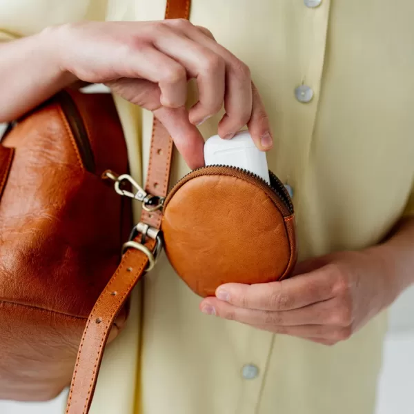 imageBERLINER BAGS Vintage Leather Backpack Kelly Small Backpack Purse for Women for Work University Travel  Brown