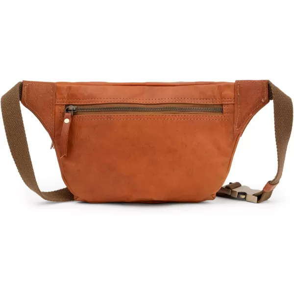 imageBerliner Bags Vintage Leather Fanny Pack Luca Crossbody Belt Bag for Men and Women  Brown