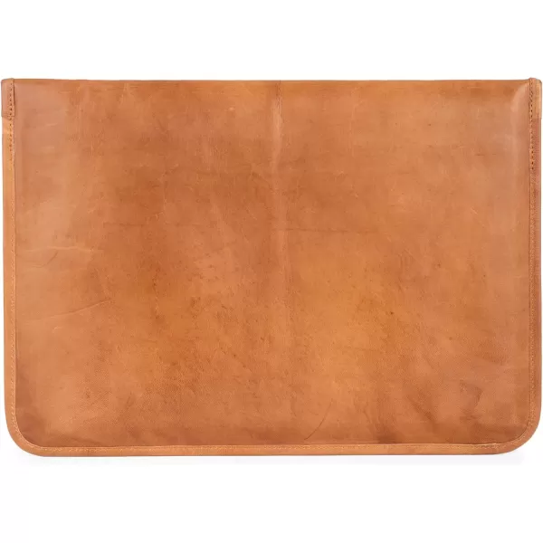 imageBerliner Bags Vintage Leather Laptop Sleeve Computer Case Notebook Cover  Brown 156 Inch156 Inch