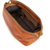 imageBERLINER BAGS Vintage Leather Cosmetic Bag Ben M Toiletry Bag for Women and Men for Travelling  BrownBrown M