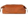 imageBERLINER BAGS Vintage Leather Cosmetic Bag Ben M Toiletry Bag for Women and Men for Travelling  BrownBrown XL