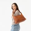 imageBERLINER BAGS Vintage Genuine Leather Shoulder Bag Bella Hobo Bag Top Handle Purse Handbag for Women  BrownVintage