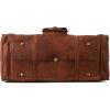 imageBerliner Bags Vintage Leather Duffle Bag New York XL for Travel or the Gym Overnight Bag for Men and Women  Brown