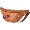 imageBerliner Bags Vintage Genuine Leather Fanny Pack Turin Belt Bag Crossbody Sling Bag for Men and Women  Brown