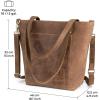 imageBERLINER BAGS Vintage Genuine Leather Shoulder Bag Verona Handbag Work Bag Large Tote Bag for Women  Brown