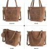 imageBERLINER BAGS Vintage Genuine Leather Shoulder Bag Verona Handbag Work Bag Large Tote Bag for Women  Brown