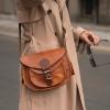 imageBerliner Bags Vintage Genuine Leather Shoulder Bag Dakota Crossbody Bag Small Purse for Women  Brown