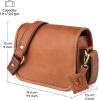 imageBerliner Bags Vintage Genuine Leather Shoulder Bag Lisbon Crossbody Bag Small Messenger Bag for Women  Brown